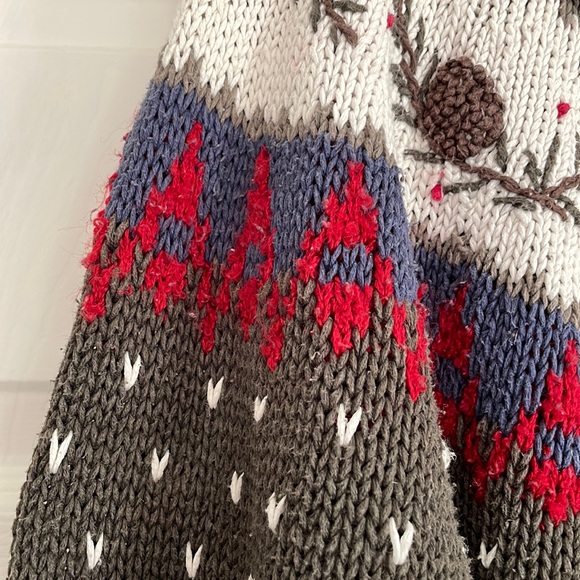 Vintage Fair Isle Pinecone B Moss co Sweater. - Picture 6 of 12